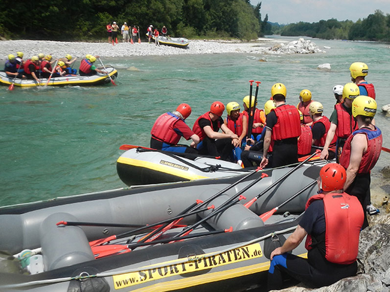 Rafting on the Isar
